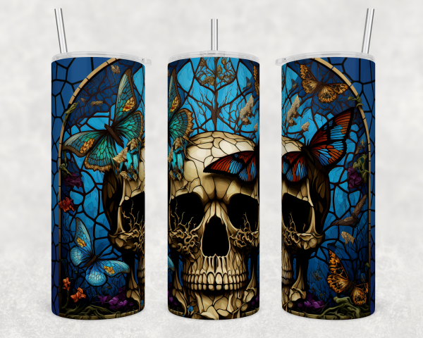 Glass Skull Tumbler